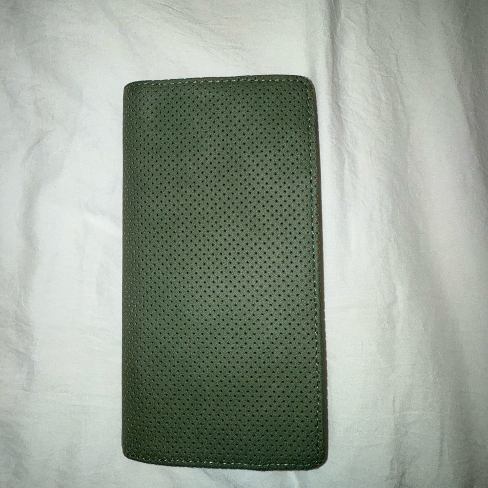 Green Faux Leather Wallet